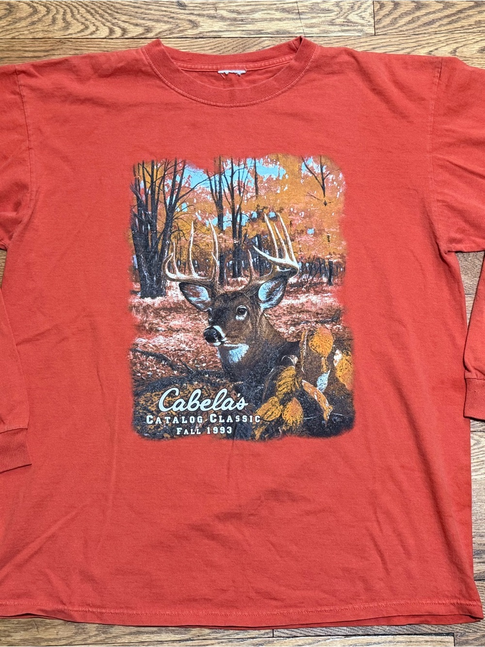 Vintage Men’s Cabela’s Catalog Classic Fall ‘93 (Large) Long Sleeve T-Shirt Deer